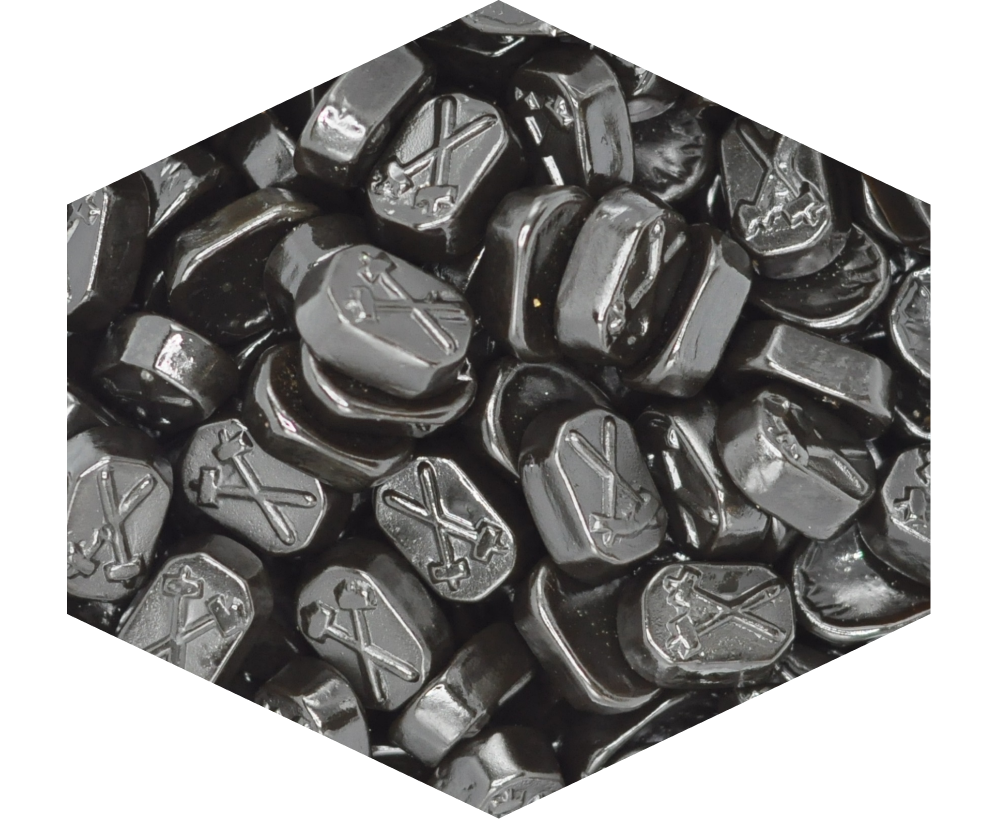 Menthol drop briketten